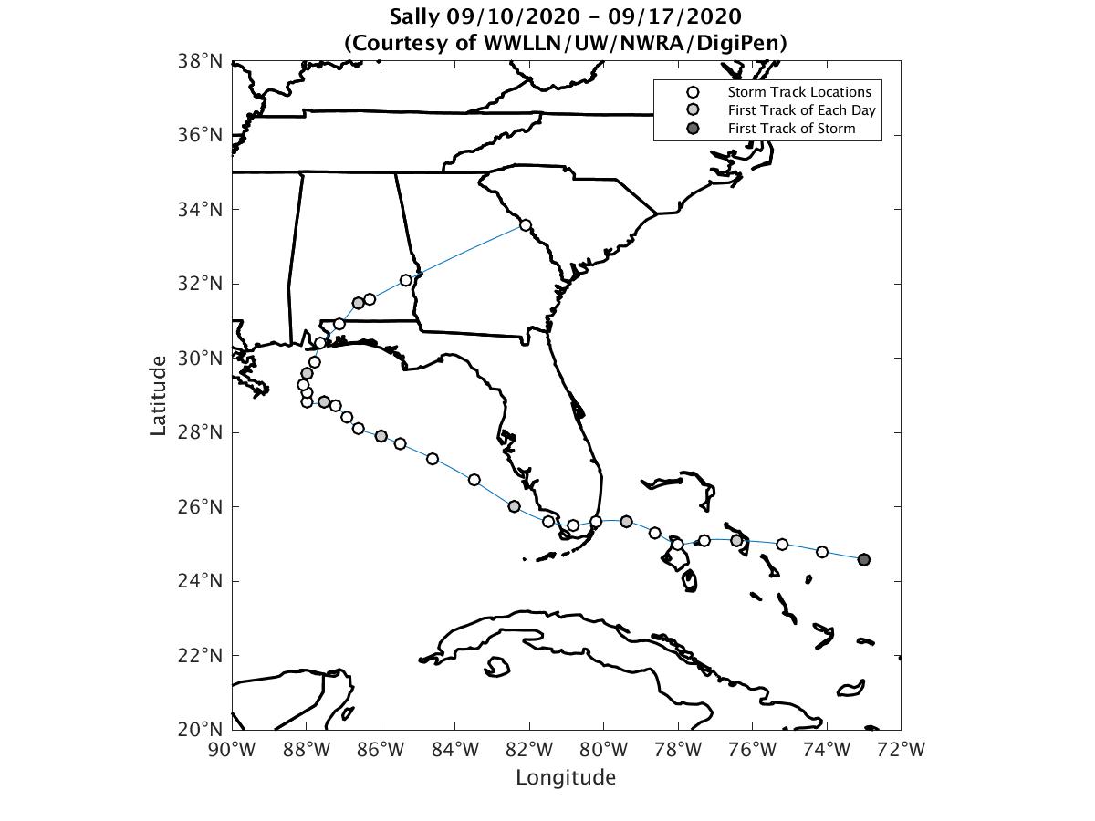 Storm Track Map